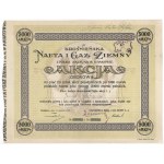 Krosno Oil and Natural Gas, 5x 1,000 mkp 1922 - registered