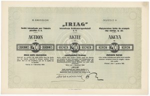 IRIAG International Sp. für Industrie. und Steinöl, Em.2, 200 kr 1921