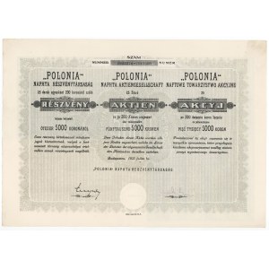 Naftowe Towarzystwo Akc. POLONIA, 25x 200 kr 1923