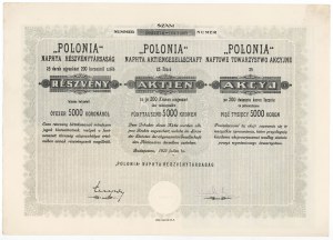 Naftowe Towarzystwo Akc. POLONIA, 25x 200 kr 1923