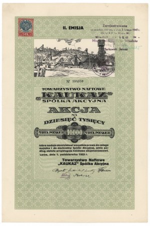 KAUKAZ Ölgesellschaft, Em.2, 10.000 mkp 1923