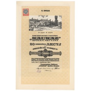 Compagnie pétrolière de KAUKAZ, Em.2, 20x 10 000 mkp 1923