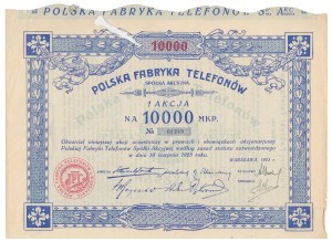 Polish Telephone Factory, 10,000 mkp 1923