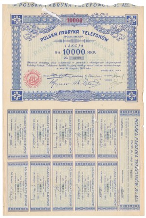 Polish Telephone Factory, 10,000 mkp 1923
