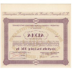 Société continentale pour le commerce et l'industrie, 500 zl 1936