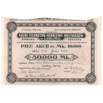 Technical and Commercial Bureau of Engineers in Lublin, Em.1, 5x 10,000 mk 1923 - registered