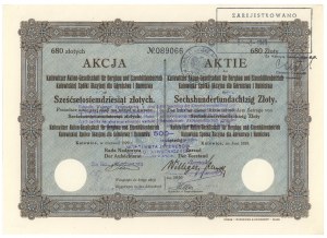 Katowicka Spółka Akc. dla Górnictwa i Hutnictwa, 680 zl 1929