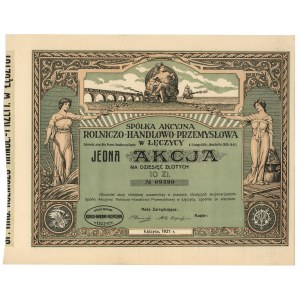 Spółka Akc. Rolniczo-Handlowo-Przemysłowa w Łęczycy, 10 zł 1927