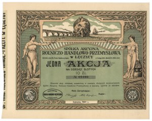 Akc. Agricultural-Trade-Industrial Company in Leczyca, 10 zloty 1927