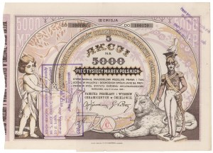 Porzellan- und Keramikfabrik in Ćmielów, Em.3, 5x 1.000 mkp 1922