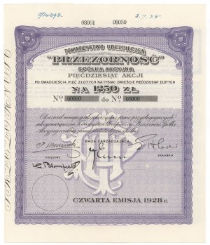 PRESERVATION Insurance Company, Em.4, 50x 25 zloty 1928 - MODEL