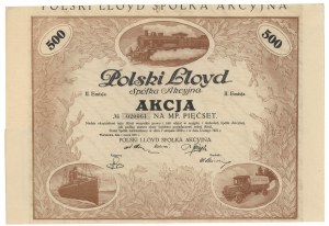Polski Lloyd Sp. Akc., Em.2, 500 mkp 1921