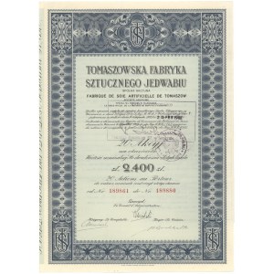 Kunstseidenfabrik Tomaszów, 20x £120