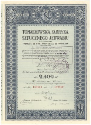 Tomaszów Artificial Silk Factory, 20x £120