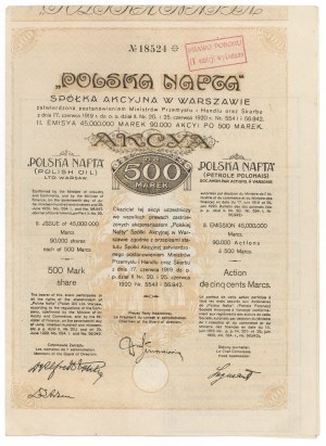 POLSKA NAFTA Sp. Akc., Em.2, 500 mkp - Inhaber