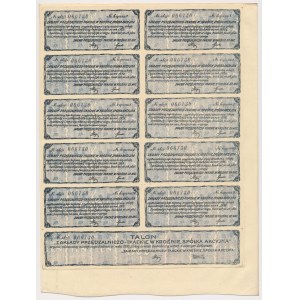 Zakłady Przędzalniczo-Tkackie w Krośnie, Em.1, 500 mkp 1921 - jasno niebieska
