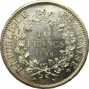 France, V Republic, 10 Francs Paris 1966