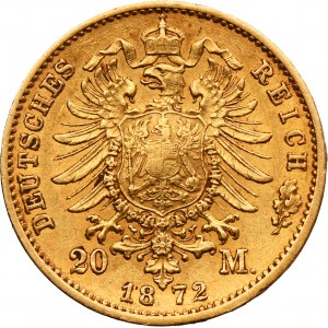 Deutschland, Baden, Friedrich I., 20 Mark Karlsruhe 1872 G