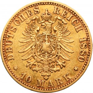 Germany, Kingdom of Prussia, Wilhelm I, 10 Mark Berlin 1880 A