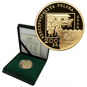 200 złotych 2008 450 lat Poczty Polskiej