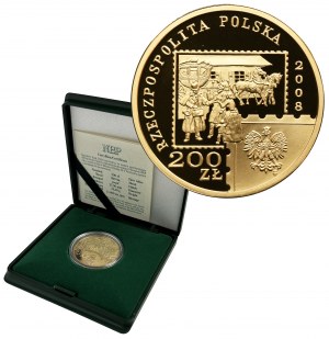 200 złotych 2008 450 lat Poczty Polskiej