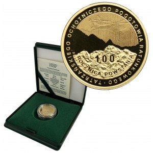 100 złotych 2009 100. Rocznica powstania TOPR