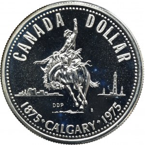 Canada, ELizabeth II, 1 Dollar Ottawa 1975 - Calgary
