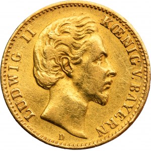 Germany, Kingdom of Bavaria, Ludwig II, 10 Mark Munich 1876 D