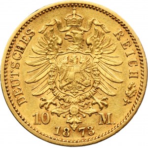 Germany, Kingdom of Prussia, Wilhelm I, 10 Mark Berlin 1873 C