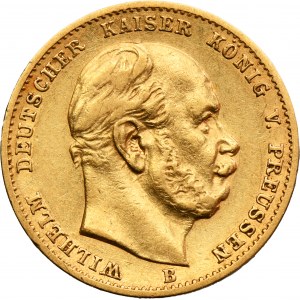 Germany, Kingdom of Prussia, Wilhelm I, 10 Mark Hannover 1874 B