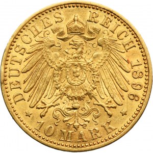 Germany, Kingdom of Prussia, Wilhelm II, 10 Mark Berlin 1896 A