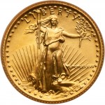 Set, USA, American Gold Eagle 1/10-1 oz. 1987 (4 pcs.)