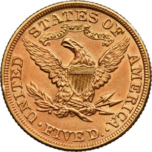 USA, 5 Dollars Philadelphia 1899 - Liberty Head