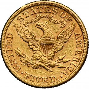 USA, 5 Dollars Philadelphia 1881 - Liberty Head