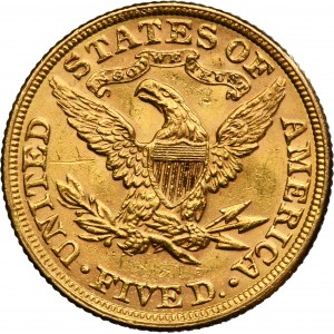 USA, 5 Dollars Philadelphia 1895 - Liberty Head
