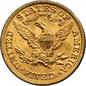 USA, 5 Dollars Philadelphia 1895 - Liberty Head