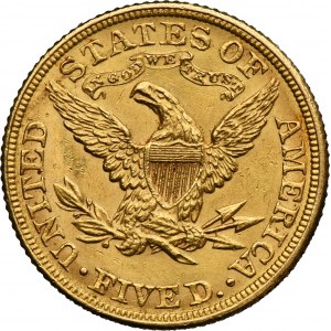 USA, 5 Dollars Philadelphia 1881 - Liberty Head