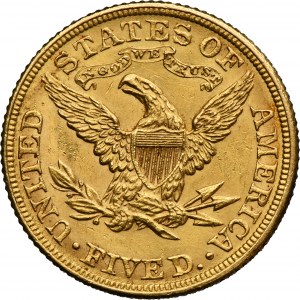 USA, 5 Dollars Philadelphia 1881 - Liberty Head