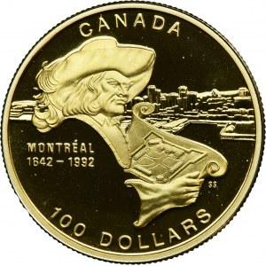 Canada, Elizabeth II, 100 Dollars 1992 Montreal