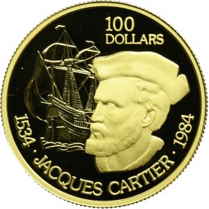 Canada, Elizabeth II, 100 Dollars 1984 Jacques Cartier