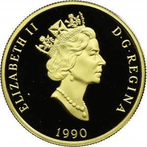Canada, Elizabeth II, 200 Dollars 1990 Canadian Flag