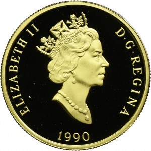 Canada, Elizabeth II, 200 Dollars 1990 Canadian Flag