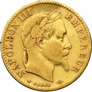 France, Napoleon III, 10 Francs Strasbourg 1864 BB