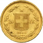 Switzerland, 20 Francs Bern 1896