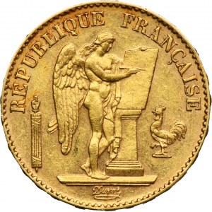France, Third Republic, 20 Francs Paris 1891 A