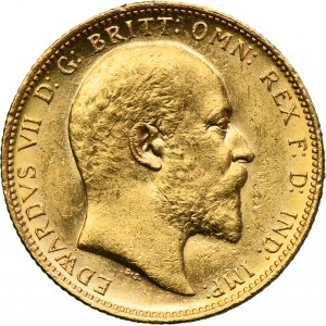 Great Britain, Edward VII, Sovereign London 1908