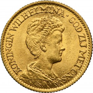 Netherlands, Kingdom of the Netherlands, Wilhelmina, 10 Gulden Utrecht 1913