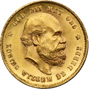 Netherlands, Kingdom of the Netherlands, Wilhelm III, 10 Gulden Utrecht 1879