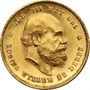 Netherlands, Kingdom of the Netherlands, Wilhelm III, 10 Gulden Utrecht 1879
