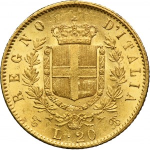 Italy, Kingdom of Italy, Victor Emmanuel II, 20 Lire Turin 1865 T
